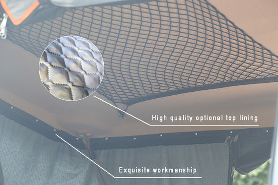 Eenlaagse zonnevaartuigen hard schelp auto dak tent voor buiten plezier