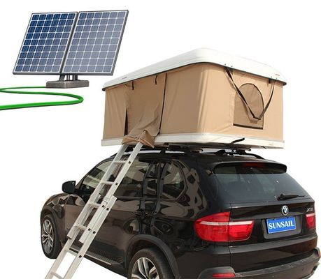 Canvas auto dak top tent met zonnepaneel energie aanpasbare opties