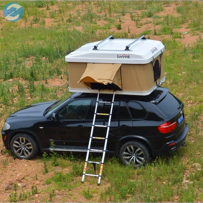 130x216x100cm Off Road Car Roof Top Tent met Beige Annex Room en Hard Shell Design