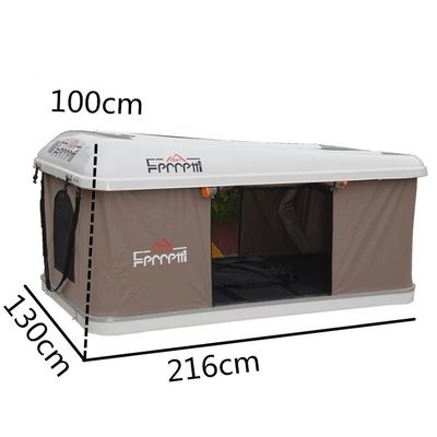 Beige hard top tent op het dak van de auto tent met snelle automatische opening 2019