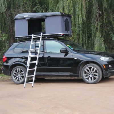 Grijs auto dak top tent voor voertuig Diy 4 personen camping gebied 2,4 vierkante meter