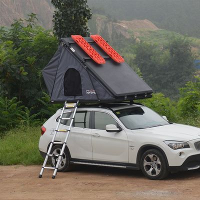 Dakmand buitenshuis Aluminium Hard Shell Dak Top Tent met LED Light Strop Cover Design