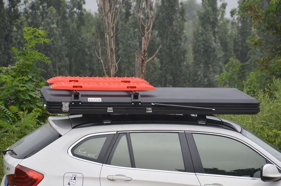 Dakmand buitenshuis Aluminium Hard Shell Dak Top Tent met LED Light Strop Cover Design