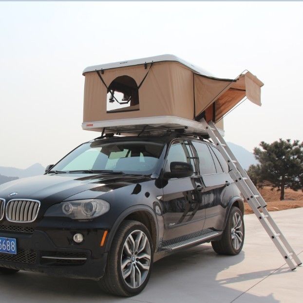 VS EU Japan en Korea Fiberglass Hard Shell Car Roof Top Tent voor Camping Adventure Kings