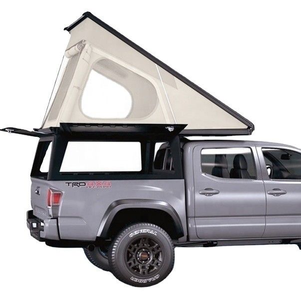 Verlengd type camper tent op top aluminium schelp ontwerp voor pick-up of vrachtwagen 250X135cm